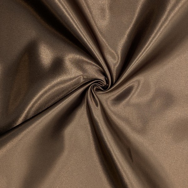 Tissu Satin Luxe Marron