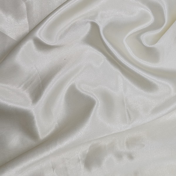 Tissu Satin Luxe Ivoire