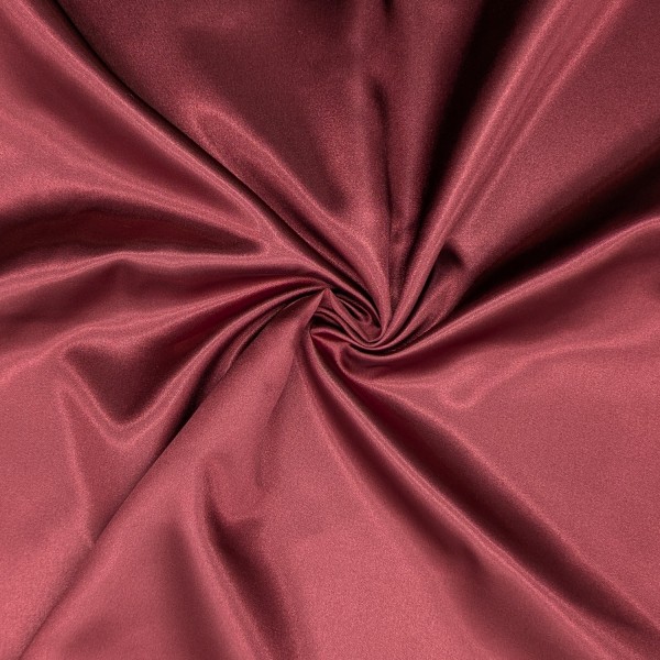 Tissu Satin Luxe Bordeaux