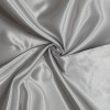 Tissu Satin Luxe Gris Argent