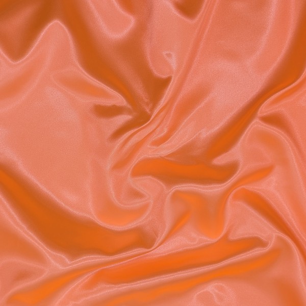 Tissu Satin Luxe Orange Fluo