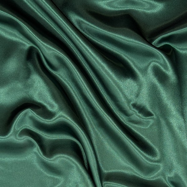 Tissu Satin Luxe Vert Foncé